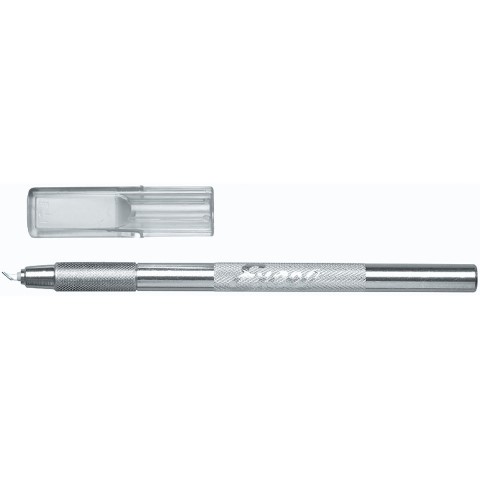 STERLING NO.4 LIGHT DUTY SWIVEL PRECISION ART KNIFE SILVER CARDED